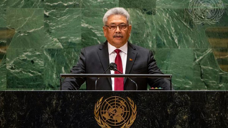 Speech of President Gotabaya Rajapaksa at 76th UN General Assembly – New York, September 22, 2021